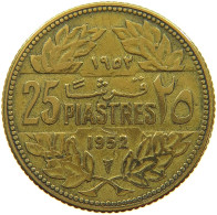 LEBANON 25 PIASTRES 1952  #a081 0065 - Liban