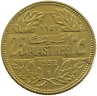 LEBANON 25 PIASTRES 1952  #a056 0593 - Lebanon