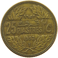 LEBANON 25 PIASTRES 1952  #a034 0311 - Lebanon