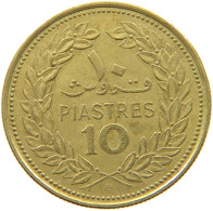 LEBANON 10 PIASTRES 1972  #a050 0305 - Lebanon