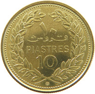 LEBANON 10 PIASTRES 1969  #a081 0281 - Lebanon