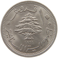 LEBANON 10 PIASTRES 1961  #c071 0199 - Lebanon