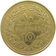 LEBANON 10 PIASTRES 1968  #a074 0297 - Lebanon