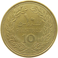 LEBANON 10 PIASTRES 1968  #a081 0291 - Lebanon