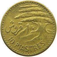 LEBANON 10 PIASTRES 1955  #a094 0631 - Lebanon