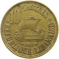 LEBANON 10 PIASTRES 1955  #a081 0201 - Libanon