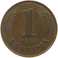 LATVIA SANTIMS 1939  #a067 0339 - Letonia