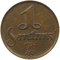 LATVIA SANTIMS 1924  #s078 1175 - Letland