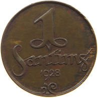 LATVIA SANTIMS 1928  #a067 0371 - Latvia