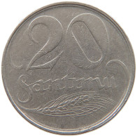 LATVIA 20 SANTIMU 1922  #s008 0361 - Lettland