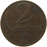 LATVIA 2 SANTIMI 1926  #a085 0697 - Letland