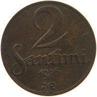 LATVIA 2 SANTIMI 1926  #a066 0757 - Lettland