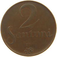 LATVIA 2 SANTIMI 1922  #a066 0761 - Letonia