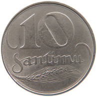 LATVIA 10 SANTIMU 1922  #a080 0555 - Lettonia