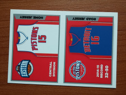 ST 19 - NBA SEASONS 2015-16, Sticker, Autocollant, PANINI, No 105 Home Jersey Detroit Pistons - Livres