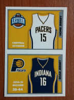 ST 20 - NBA SEASONS 2015-16, Sticker, Autocollant, PANINI, No 118 Home Jersey Indiana Pacers - Books