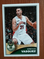 ST 20 - NBA SEASONS 2015-16, Sticker, Autocollant, PANINI, No 138 Greivis Vasquez Milwaukee Bucks - Libros