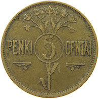 LITHUANIA 5 CENTAI 1925  #s073 0809 - Lituanie