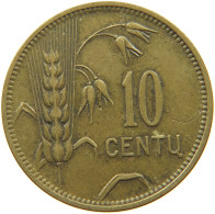 LITHUANIA 10 CENTU 1925  #a033 0951 - Lituania