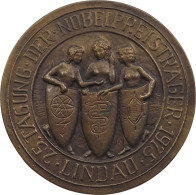 Lindau Medaille 1975 Bronzegußmedaille 1975 (M K) 25. Tagung Der Nobelpreisträger. #bs08 0009 - Autres & Non Classés