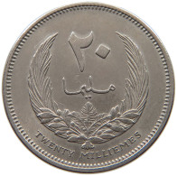 LIBYA 20 MILLIEMES 1965  #a049 0643 - Libye