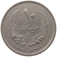 LIBYA 10 MILLIEMES 1965  #a056 0291 - Libye