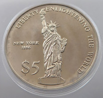 LIBERIA 5 DOLLARS 2000  #sm07 0975 - Liberia