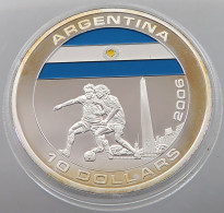 LIBERIA 10 DOLLARS 2005 ARGENTINA #sm07 1011 - Liberia
