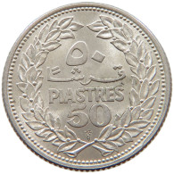 LEBANON 50 PIASTERS 1952  #c070 0261 - Libano