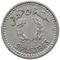 LEBANON 5 PIASTRES 1954  #a089 0141 - Libanon