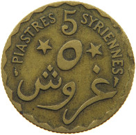 LEBANON 5 PIASTRES 1924  #a056 0597 - Líbano