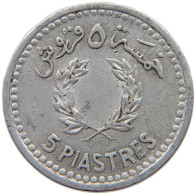 LEBANON 5 PIASTRES 1954  #a089 0143 - Lebanon