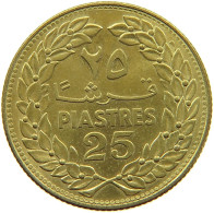 LEBANON 25 PIASTRES 1972  #a081 0111 - Lebanon