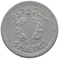 LEBANON 5 PIASTRES 1952  #a076 0465 - Libano