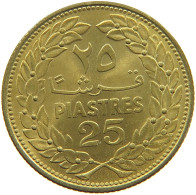 LEBANON 25 PIASTRES 1969  #c037 0195 - Líbano