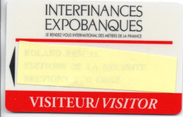 Carte Salon Badge PHYSIQUE 93 Card Magnétique Karte (salon 520) - Beurskaarten