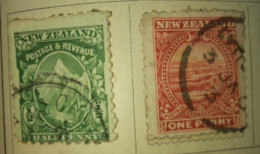 Neuseeland - 2 Marken Von 1900  Gem. Scan - Gebraucht
