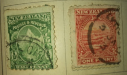 Neuseeland - 2 Marken Von 1900  Gem. Scan - Used Stamps