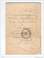 Lettre En Franchise CINEY 1887 Vers LATINNE - Ministère Des Finances Succession  --  GG387 - Franchigia