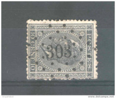 Timbre No 17 Losange De Points 303 QUAREGNON - NIPA 250   --  EE905 - 1865-1866 Profil Gauche