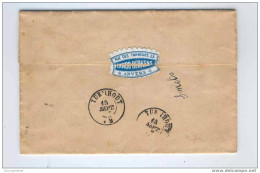 Lettre TP 30 ANVERS 1872 Vers Double Cercle TURNHOUT (2 Diff.) - Entete Lambo-Herkens , Banquets  --  EE553 - 1869-1883 Léopold II