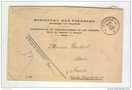 Lettre De Service En FRANCHISE BOUSSU 1922 Vers Le Notaire Houdart à MONS     --  EE415 - Portofreiheit