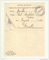 Lettre De Service En FRANCHISE BOUILLON 1953 Vers Le Notaire Englebert à BRUXELLES  --  EE412 - Franchise