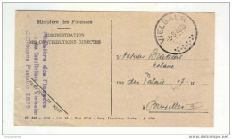 Carte De Service En FRANCHISE VIELSALM 1946 Vers Le Notaire Brasseur à BRUXELLES   --  EE406 - Franchigia