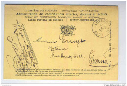 Carte De Service En FRANCHISE LOVENDEGEM 1920 Vers Le Notaire Cruyt à GAND   --  EE401 - Franquicia