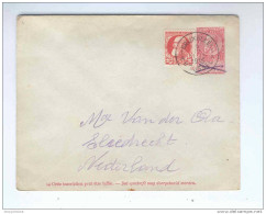 Enveloppe Fine Barbe 10 C + TP Grosse Barbe BRUXELLES 1915 - TARIF PREFERENTIEL 20 C Vers Pays-Bas  --  GG995 - Briefe
