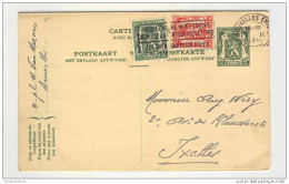 Entier Postal 35 C Sceau De L'Etat Avec Réponse TRILINGUE BRUXELLES 1940   --  GG967 - Briefkaarten 1934-1951