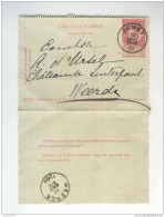 Carte-Lettre Fine Barbe 10 C JUMET 1903 Pour La Comtesse D'Ursel Au Chateau De Linterpoort à WEERDE   --  GG913 - Cartas-Letras