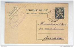 Entier Postal 50 C Lion V JAUCHE 1945 - Cachet Privé J.Mattot , Pharmacien   --  GG641 - Tarjetas 1934-1951