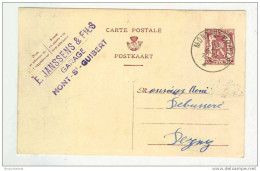 2 X Entier Postal 65 C 1947 Et 90 C 1950 MONT SAINT GUIBERT - 2 Cachets Privés Différents Garage Janssens  --  GG644 - Postkarten 1934-1951